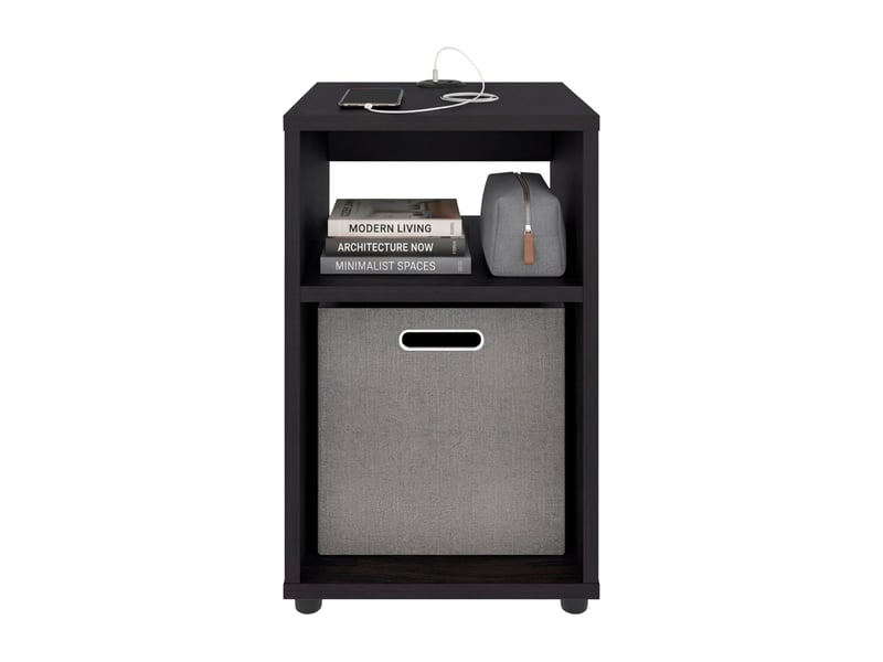  Table de chevet mercer lite de 30 cm, wengé  - Conforama E