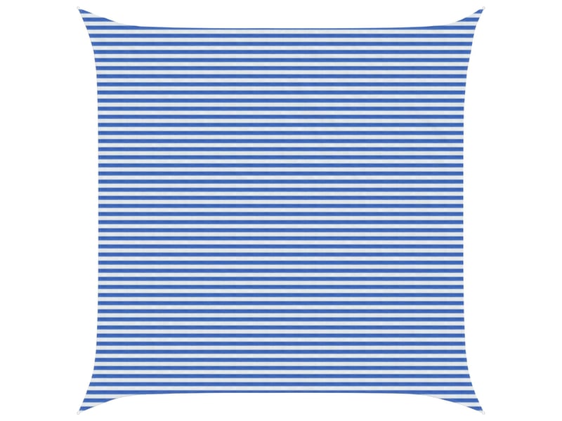  Voile d'ombre - voile d'ombrage - voile parasol bleu et blanc 7 x 7 m hdpe  - Conforama B
