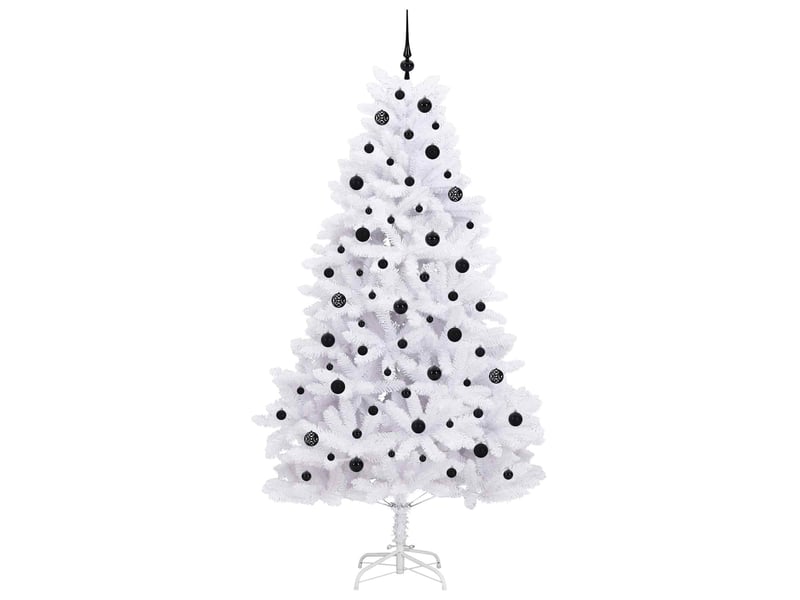  Sapin de noël, arbre de noël artificiel à branches articulées blanc 210 cm shl8728  - Conforama D