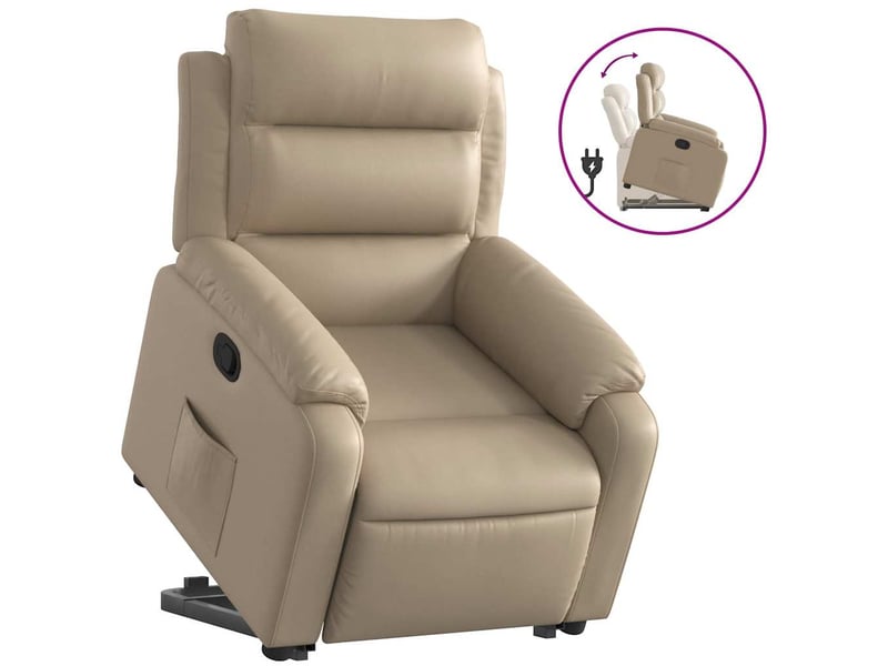  Fauteuil inclinable salon, fauteuil relax cappuccino similicuir shl82651  - Conforama A