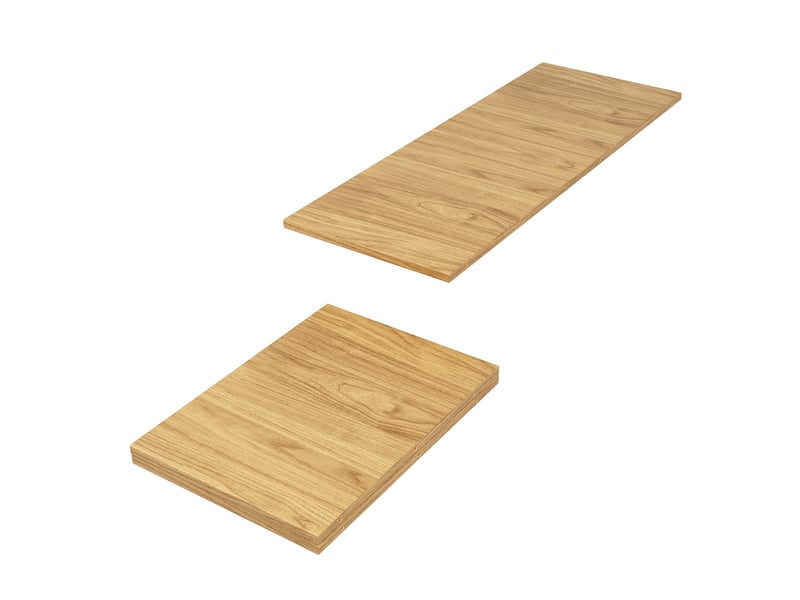 Table à manger extensible 118-158 cm ronde, table de salle à manger en bois, jusqu'à 6 personnes - Conforama W