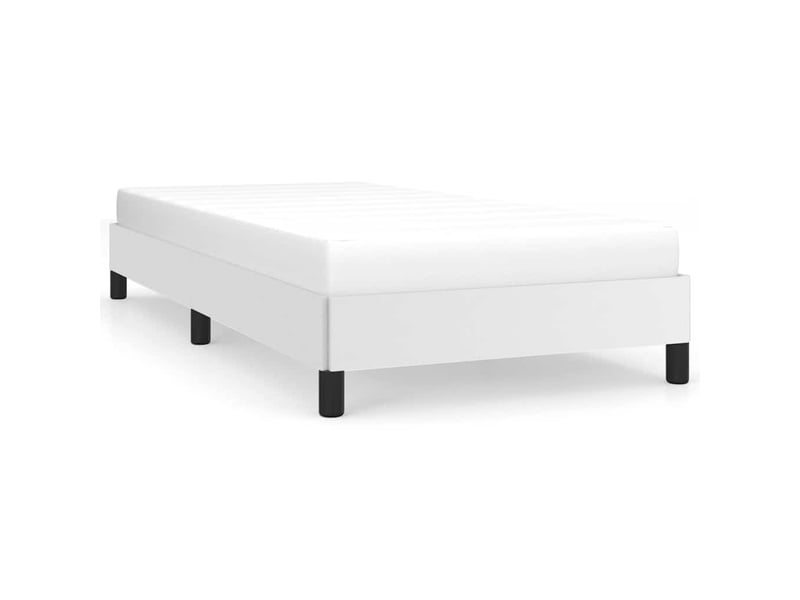  Lit simple- lit adulte -  cadre de lit sans matelas blanc 100x200 cm similicuir  - Conforama A