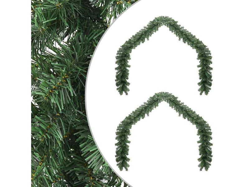  Guirlande de noël 2 pcs vert 20 m pvc  - Conforama A