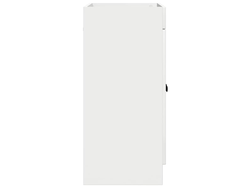  Armoire sous évier de salle de bain, meuble de rangement blanc brillant shl4840  - Conforama E