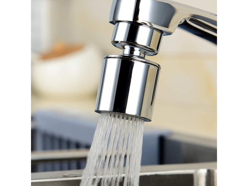  Aérateur rotatif à 360° pour robinets en laiton, 2 modes réglables, économiseur d'eau pour robinets, filetage mâle de 24 mm, afa009  - Conforama C