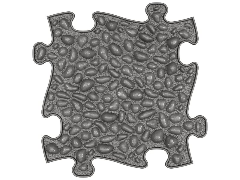  Tapis sensoriel muffik ensemble power - 12 pièces, noir, graphite MFK-117 - Conforama E
