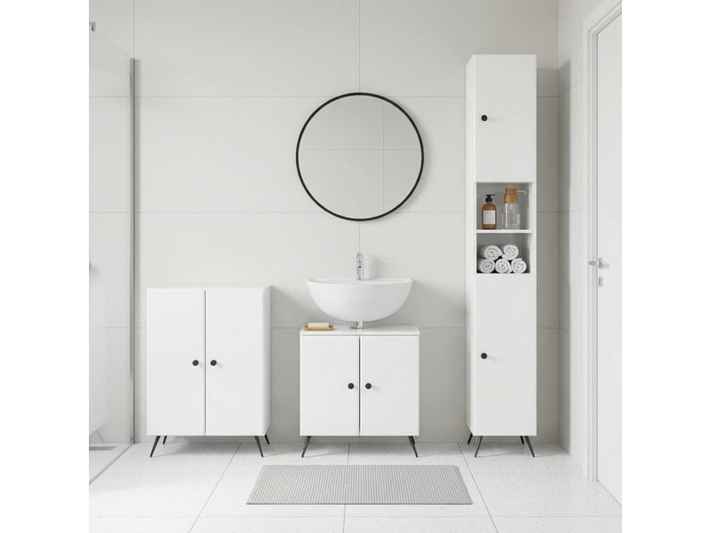 Ensemble de meuble de salle de bain 3 pièces breda cf63333 - Conforama B
