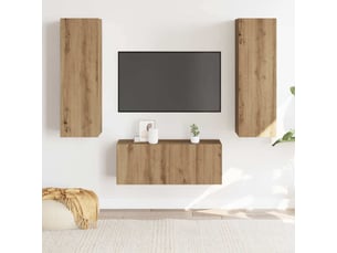 Meuble tv coloris bois clair  <strong></strong>  <strong></strong>