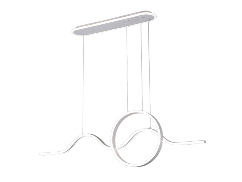  Fabrilamp year, suspension, moderne, led, 177 w, 15756 lm, 3000-4000-6000 k, blanc, 50-118.5 x 120 x 15 cm 249692001 - Conforama A