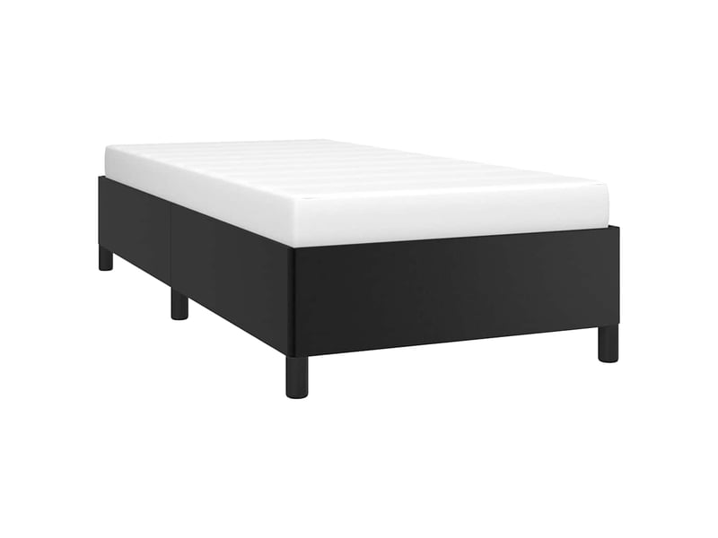 Lit simple- lit adulte -  cadre de lit sans matelas noir 90x200 cm similicuir  - Conforama B