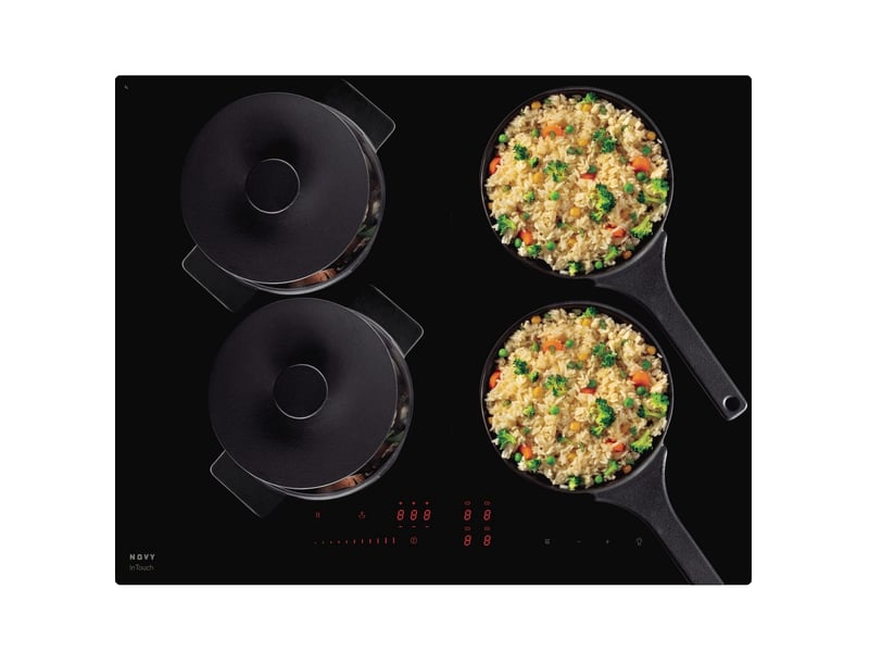 Novy - table de cuisson à induction 65cm 7400cm noir 1763 - 1763 - Conforama C
