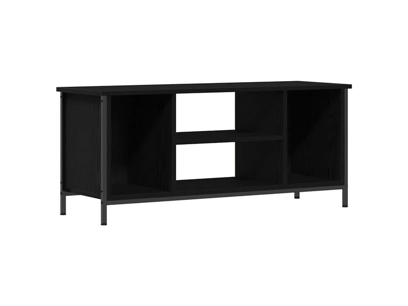  Meuble tv - banc tv - meuble de rangement 102 x 35 x 45 cm chêne noir bois d'ingénierie  - Conforama A