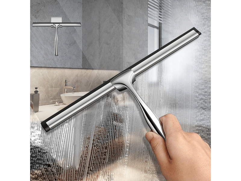  Essuie-glace de douche en silicone, 24,5 cm, pour verre et miroir, pratique pour salle de bain et cuisine  - Conforama C