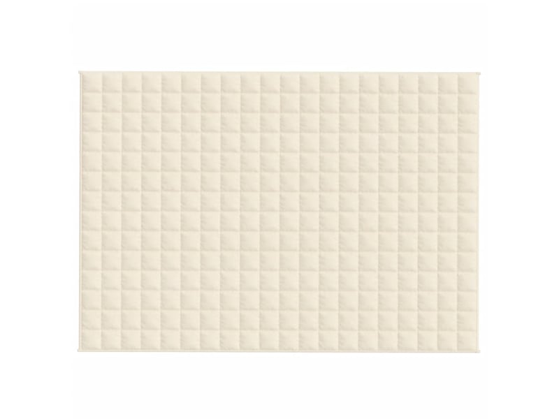  Couverture lestée adulte crème clair 140x200 cm 10 kg tissu shl23949  - Conforama C