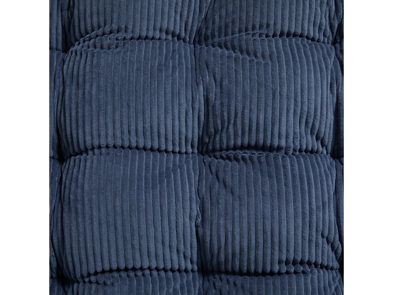 Fauteuil à bascule extérieur 75x116x82 cm – bleu marine et noir – coussin épais réglable en acier résistant - Conforama E