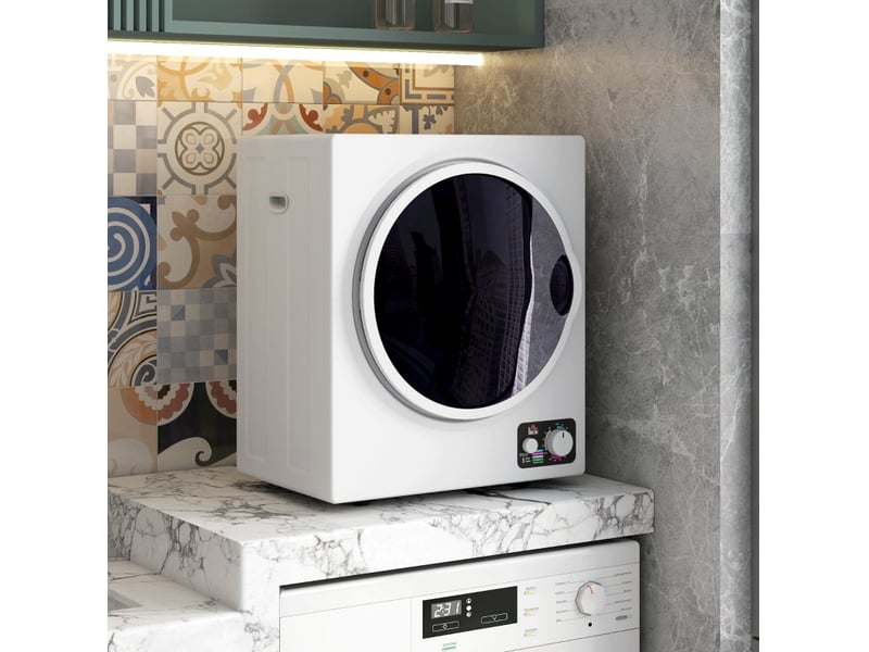  Mini sèche-linge 4 kg 49 x 40,5 x 60 cm – blanc – 4 programmes, 2 niveaux de chauffe et stérilisation  - Conforama B