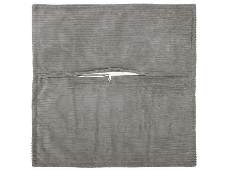 Lot de 2 housses de coussin houten gris clair 65 x 65 cm cf49313 - Conforama C