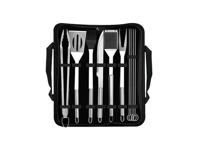Ensemble d'ustensiles de barbecue en acier inoxydable – lot de 10 pièces, professionnel - Conforama A