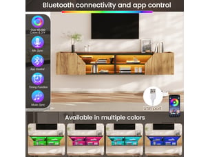 Meuble tv coloris bicolore 180 cm   