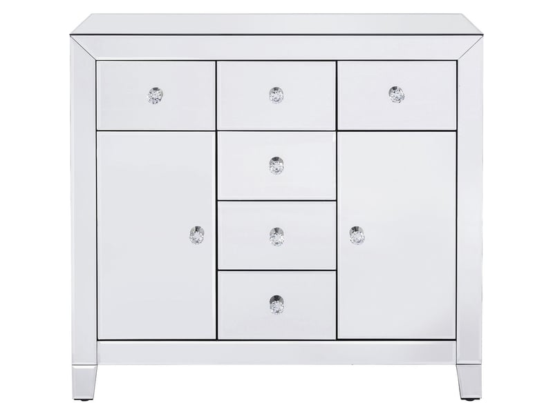  commode luxury argent 2 portes 6 tiroirs kare design  - Conforama A
