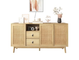 Buffet 3 porte(s) 2 tiroir(s) coloris naturel