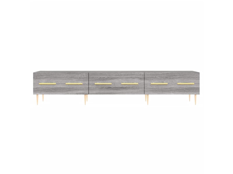  Meuble tv - banc tv - meuble de rangement sonoma gris 150x36x30 cm bois d'ingénierie  - Conforama E