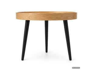 Table basse rond(e) coloris naturel AKORD PICCO - 40 cmx40 cm