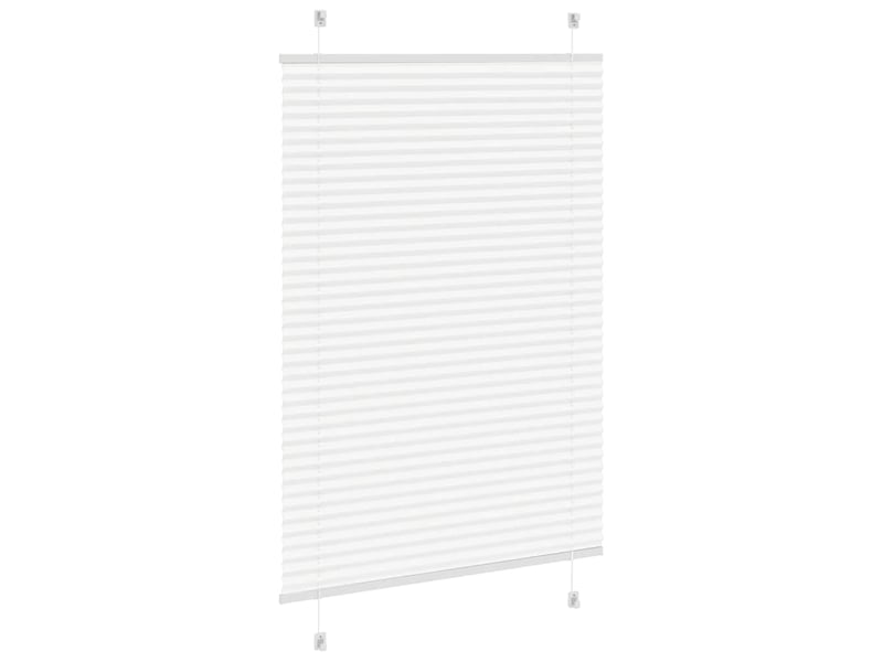  Store plissé, store de fenêtre blanc 85x100 cm largeur du tissu 84,4 cm polyester cf46764  - Conforama D
