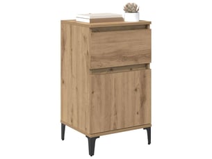 Table de chevet - cabinet de chevet - table de nuit chêne artisanal 40 x 35 x 70 cm