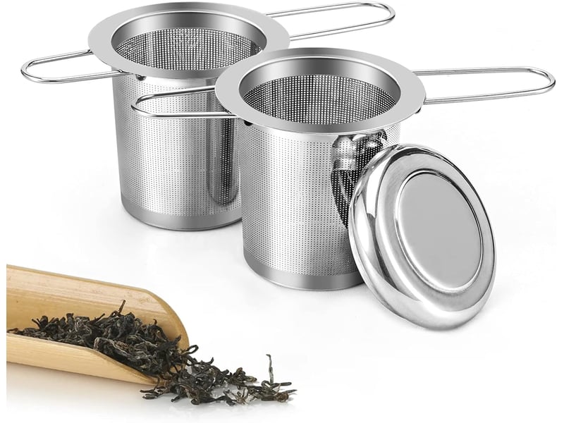  Filtre à thé, infuseur à thé en acier inoxydable 304 avec poignée et couvercle pliables pour tasses et théières de différentes tailles (a-2pcs) QA003893 - Conforama A