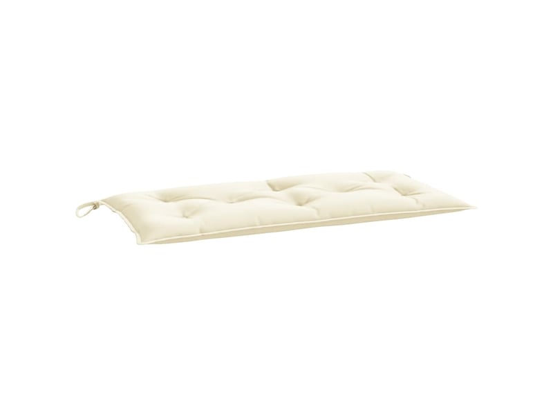  Coussin de banc de jardin, coussin d'assise blanc crème 110x50x7 cm tissu oxford cf52663  - Conforama A