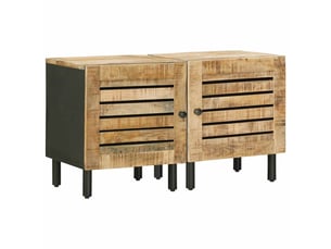 Table de chevet - cabinet de chevet - table de nuit 2 pc naturel 40 x 33 x 46 cm