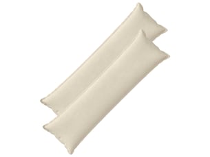 Lot de 2 housses de coussin houten crème 40 x 145 cm tissu chenille cf49300
