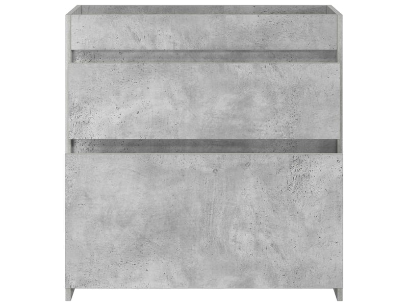 Meuble sous lavabo de salle de bain, commode gris béton shl9638  - Conforama D