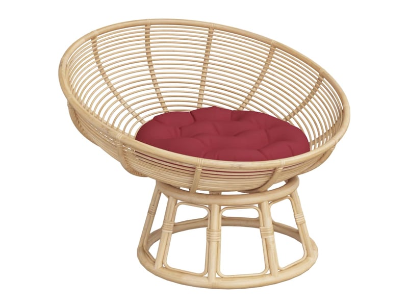  Coussin rond, coussin d'assise rouge bordeaux ø 60 x11 cm tissu oxford cf56629  - Conforama C