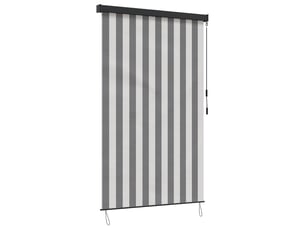 Store enrouleur, store à rouleau anthracite et blanc 140 x 250 cm cf44950