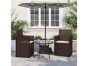 Lot de 2 coussins de siège, coussins d'assise polyester crème 47 x 36 x 2 cm cf59759
