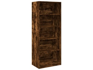 Garde-robe, armoire de rangement chêne fumé 80x50x200 cm bois d'ingénierie shl76572