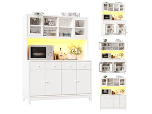 Buffet   4 tiroir(s) VVBV cao-N620GG260602W-conf-NEW - 140 cm coloris bicolore 