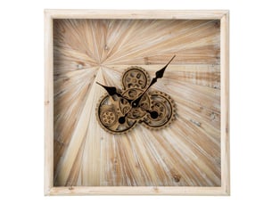 Horloge murale mécanisme quill 60cm beige