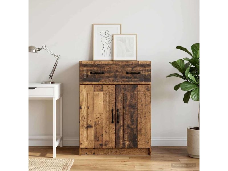  Buffet - bahut - meuble de rangement bois ancien 66 x 34,5 x 87 cm bois d'ingénierie  - Conforama D
