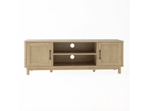 Meuble tv coloris bois clair 135 cm   