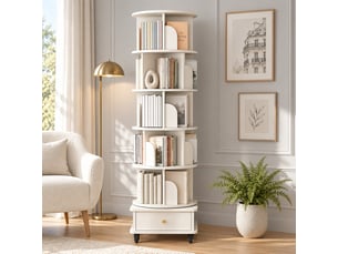 Bibliotheque coloris blanc 6 étagère(s) <strong></strong> <strong></strong> - 46 cm x 173 cm