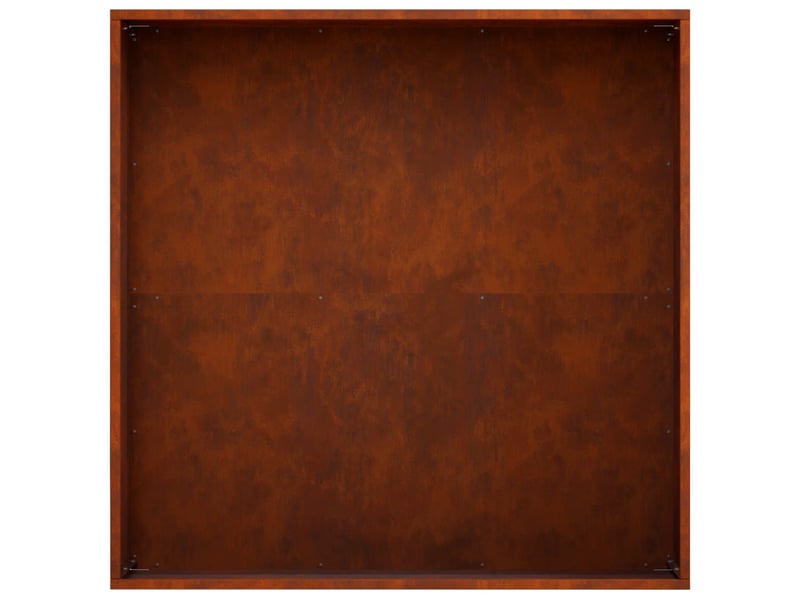  Jardinière - cache-pot de jardin rouillé 60 x 60 x 20 cm acier patiné  - Conforama E
