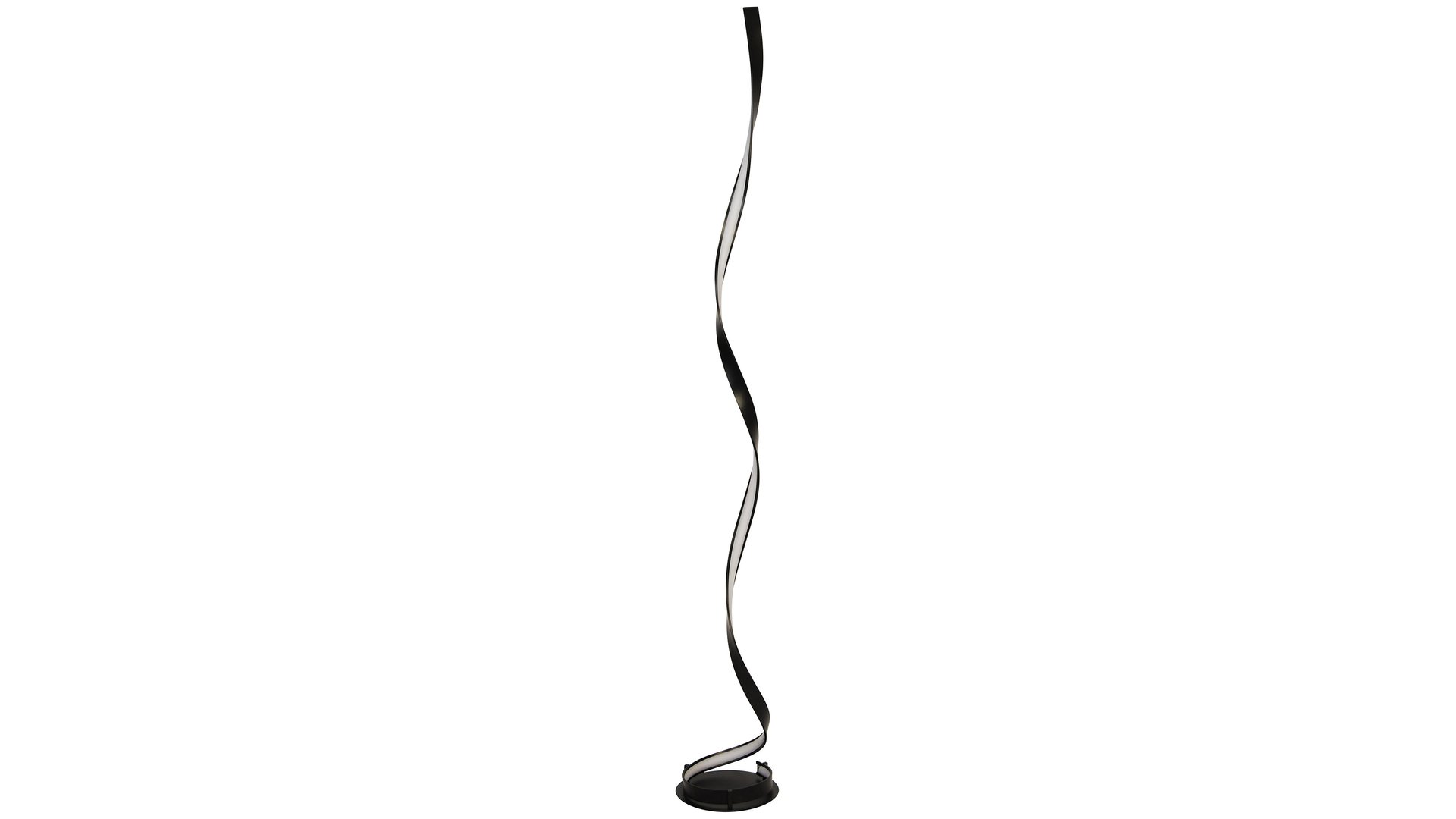 CONFORAMA Lampadaire 150 cm FLAME coloris noir/ blanc