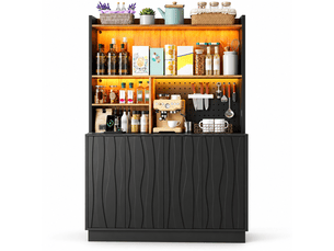 Buffet 2 porte(s) 0 tiroir(s) - 120 cm coloris noir
