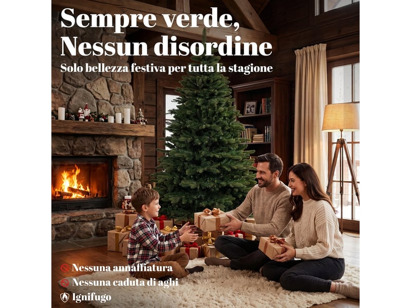 Sapin de noël artificiel noble fir 1161 branches 210 cm vert - Conforama D