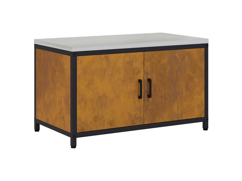 Meuble de rangement de cuisine hattem rouillé 90x50x53cm - Conforama A