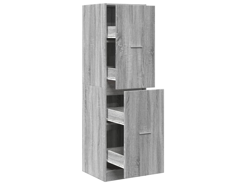  Armoire apothicaire sonoma gris 40x41x144,5cm bois d'ingénierie  - Conforama A