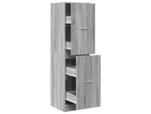 Armoire apothicaire sonoma gris 40x41x144,5cm bois d'ingénierie